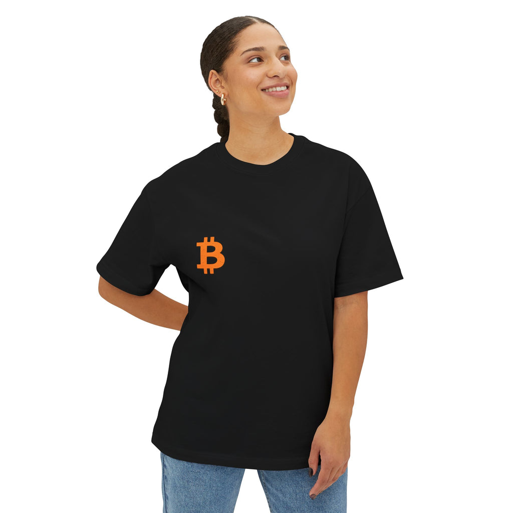 The Bitcoin B Unisex Oversized Boxy Tee