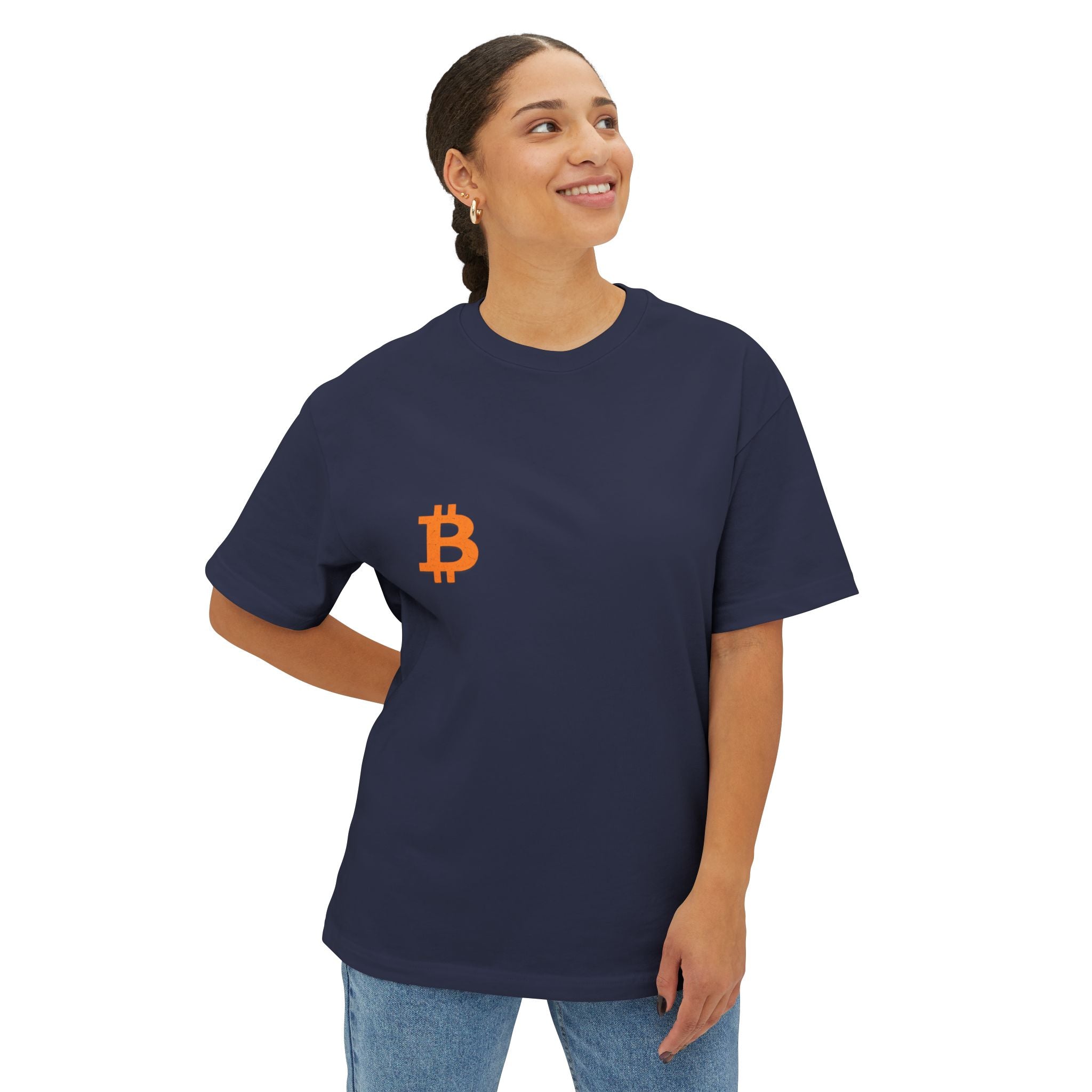 The Bitcoin B Unisex Oversized Boxy Tee
