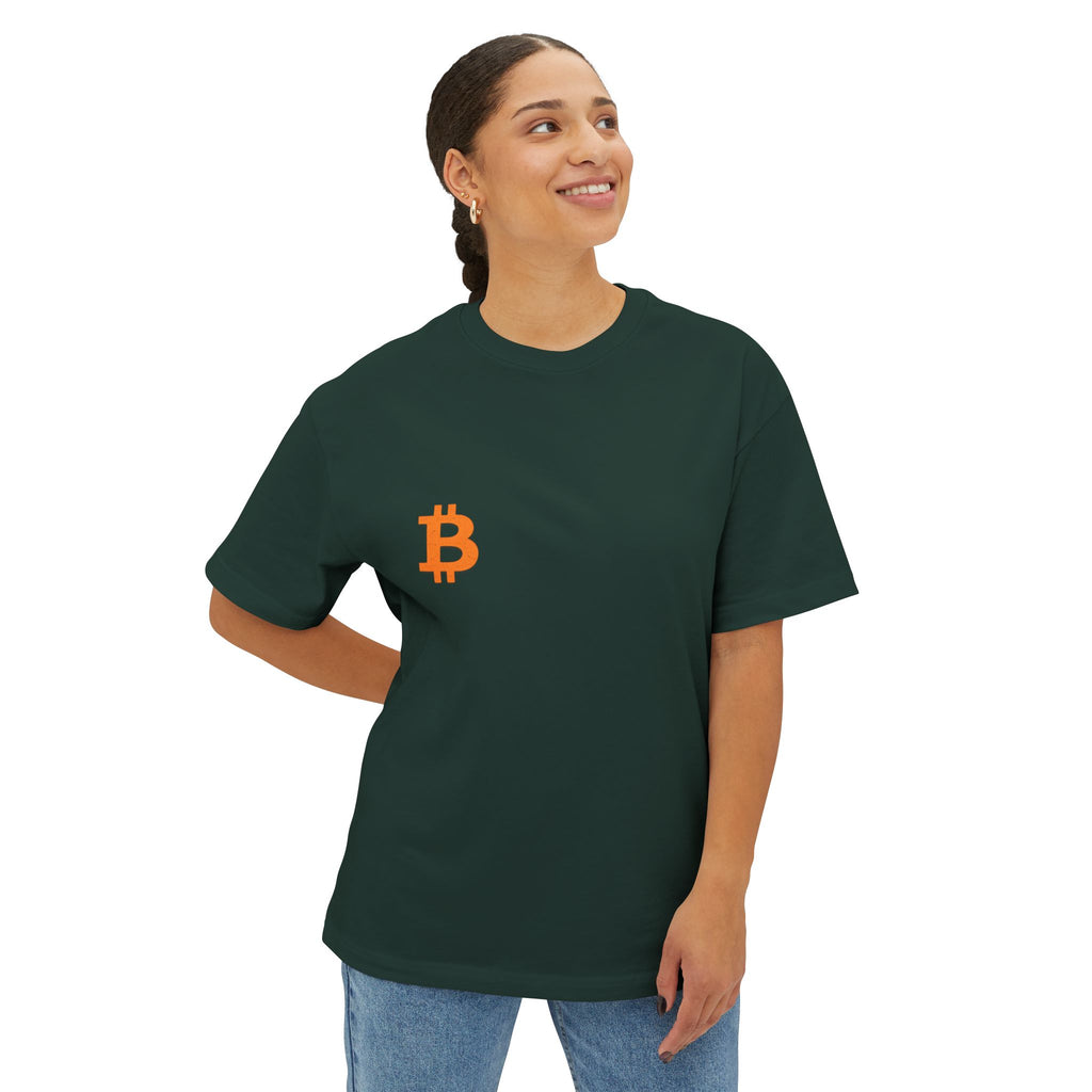 The Bitcoin B Unisex Oversized Boxy Tee