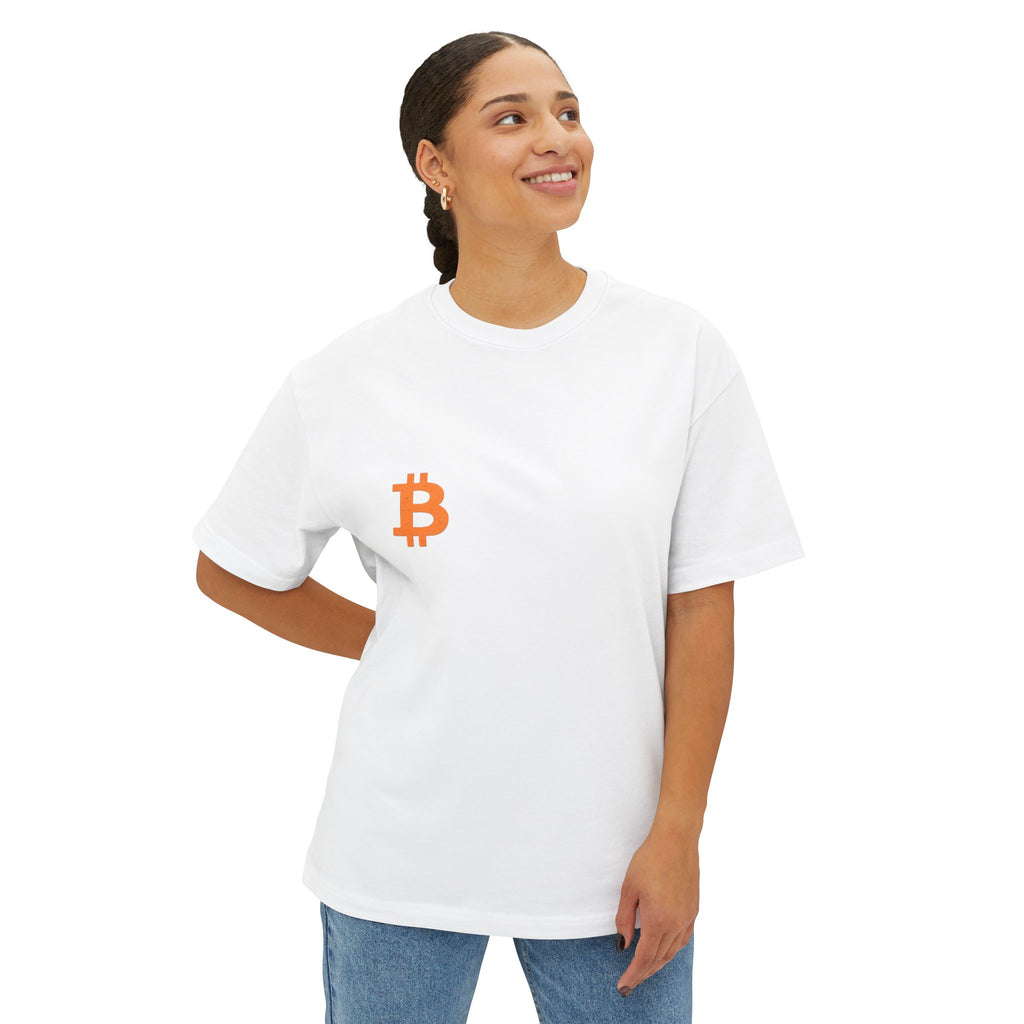 The Bitcoin B Unisex Oversized Boxy Tee