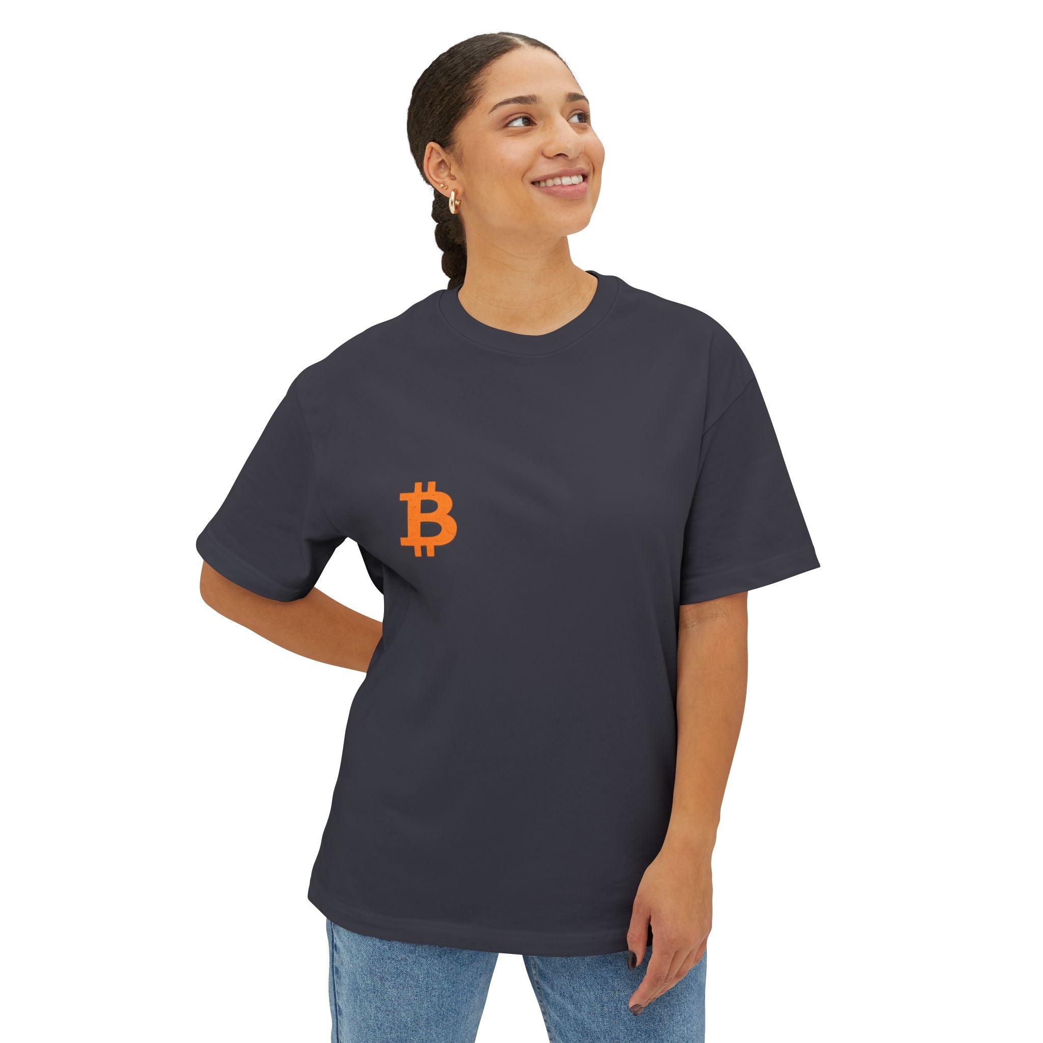 The Bitcoin B Unisex Oversized Boxy Tee