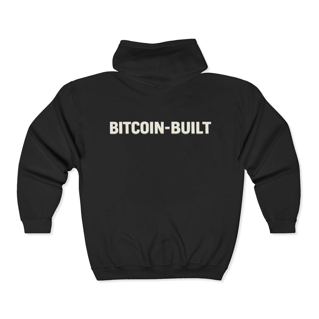 Unisex Heavy Blend™ Full Zip Hooded Sweatshirt "Bitcoin Built"