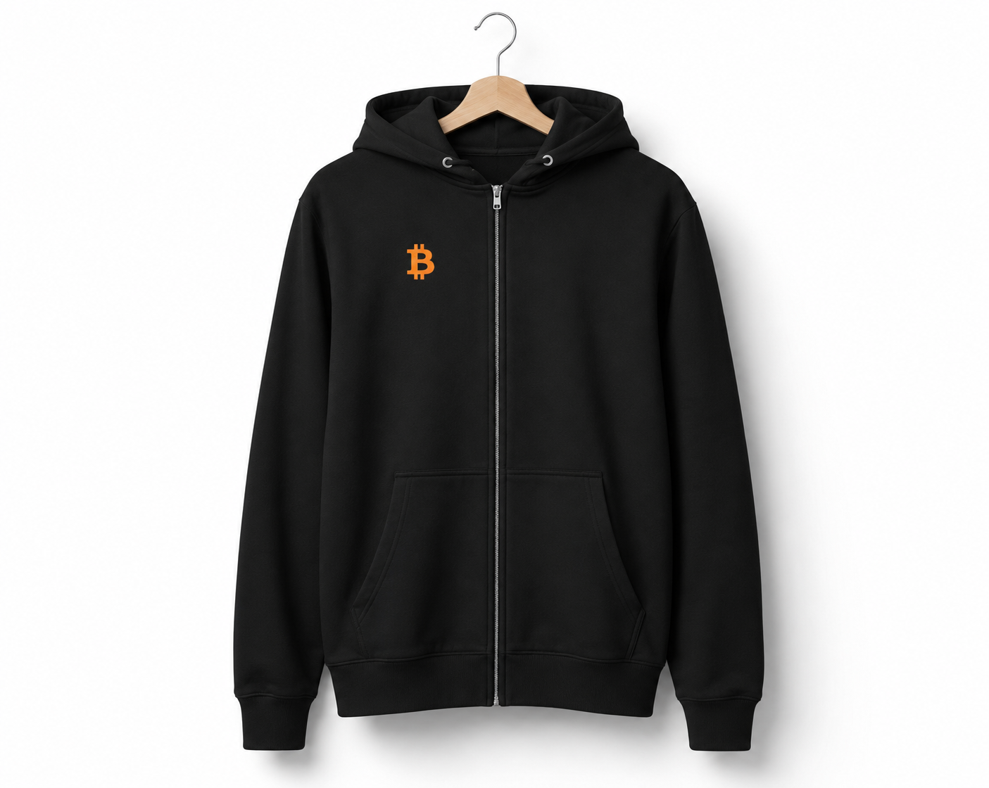 Bitcoin B Premium full zip hoodie