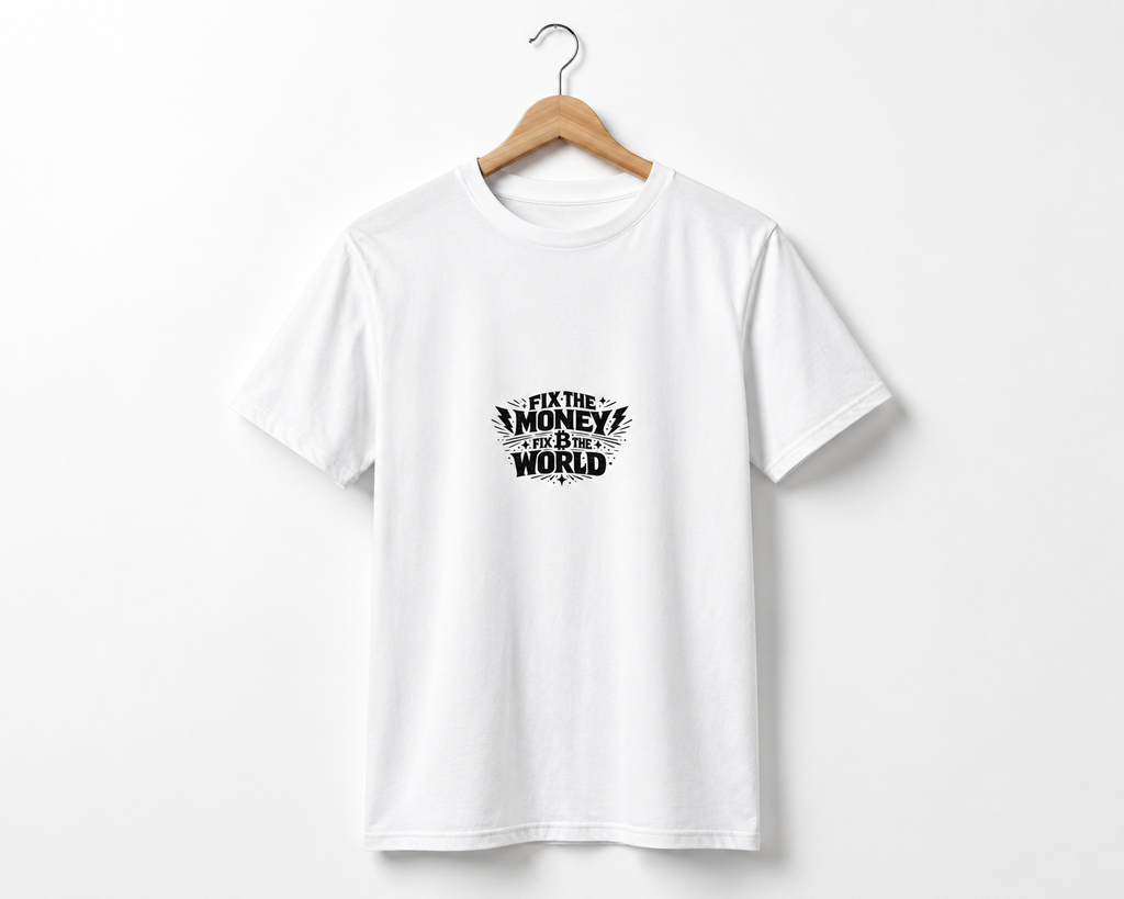 Fix The Money Fix The World – Organic Cotton T-Shirt