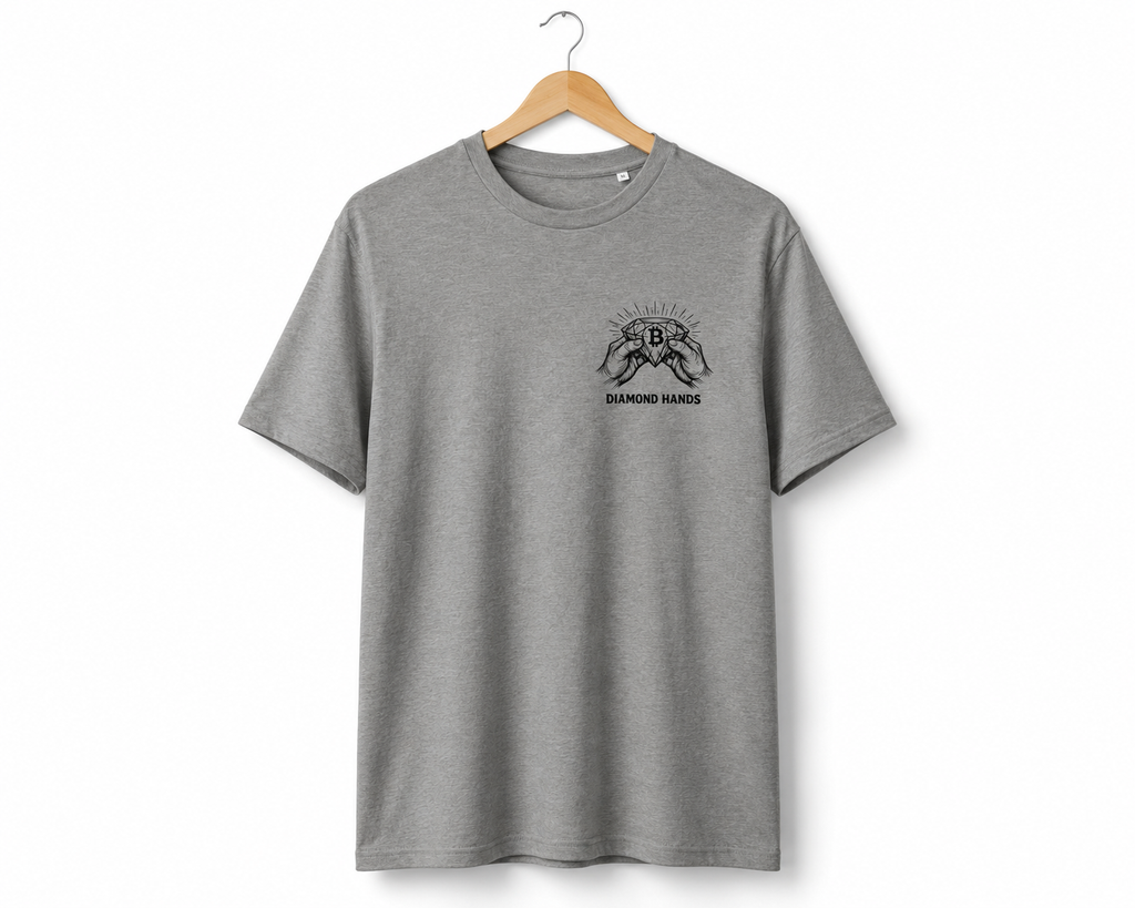 Diamond Hands Ribbed Neck T-Shirt