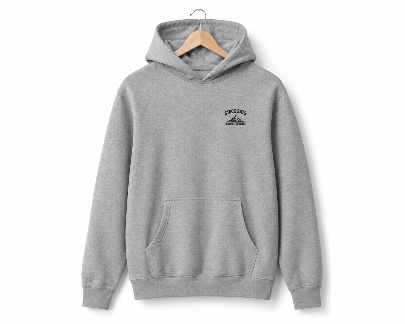 Stack Sats Ignore The Noise — Premium Box Hoodie